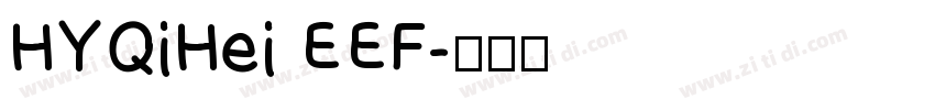 HYQiHei EEF字体转换